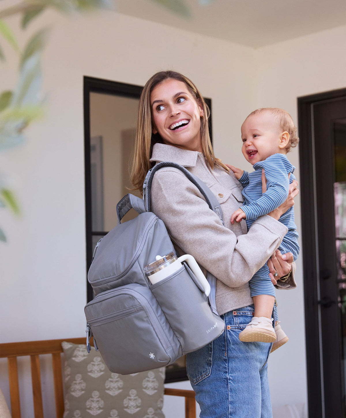 Skiphop Forma Next Nappy Backpack- Grey