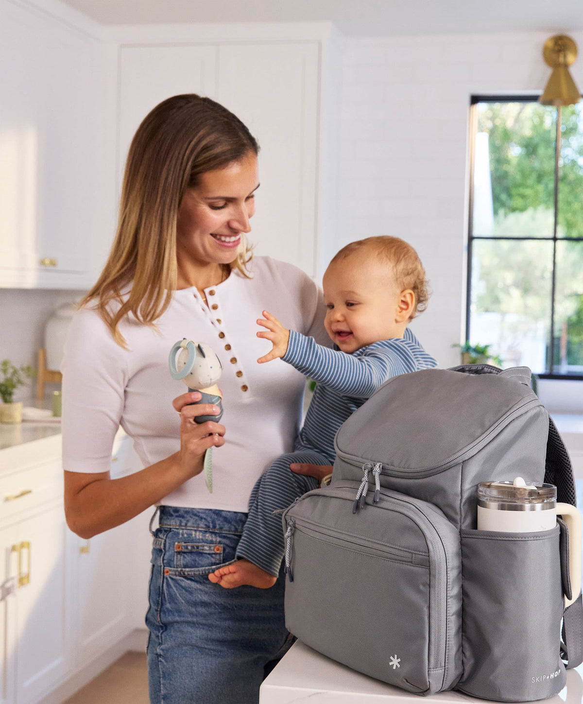 Skiphop Forma Next Nappy Backpack- Grey