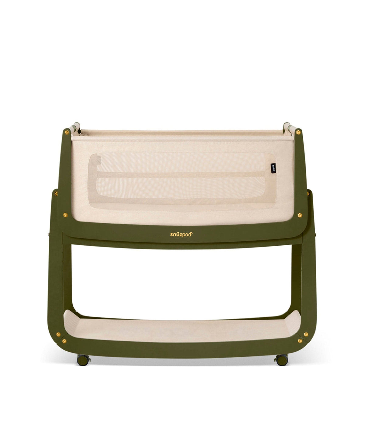 SnuzPod 5 Bedside Crib - Olive