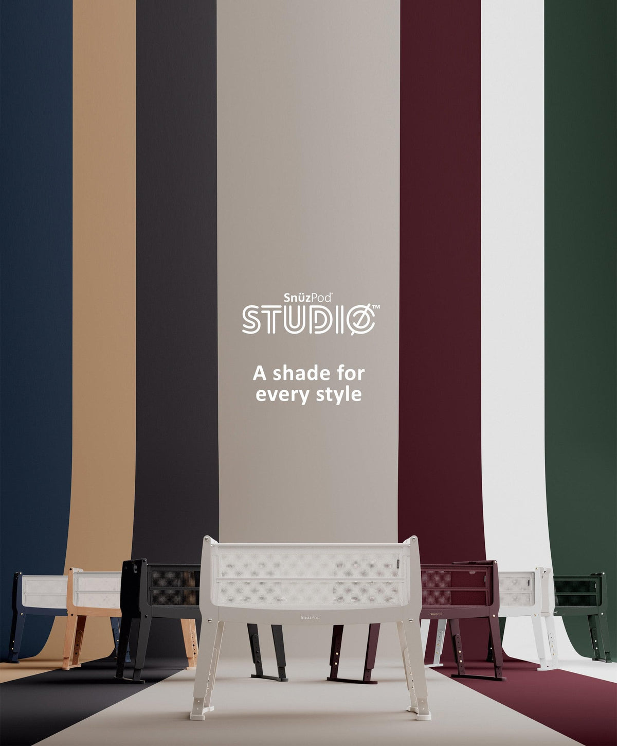 SnuzPod Studio Bedside Crib - Oslo