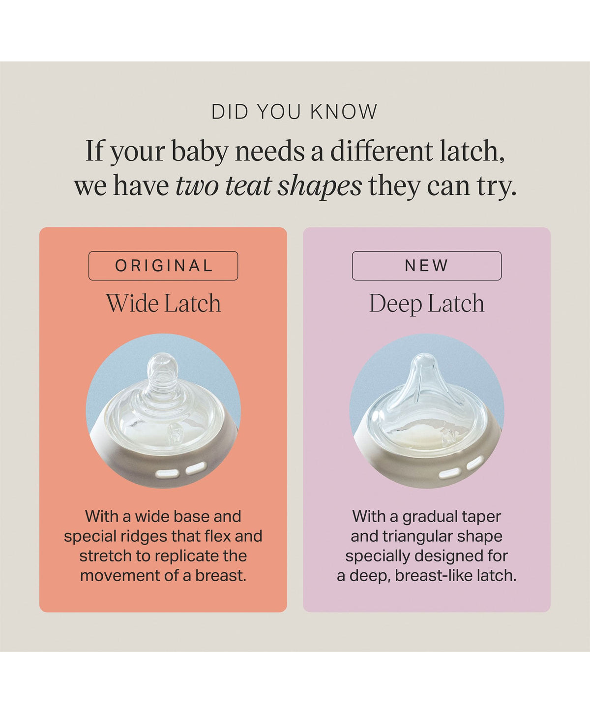 Tommee Tippee Natural Start Deep Latch Teats (Pack of 2)