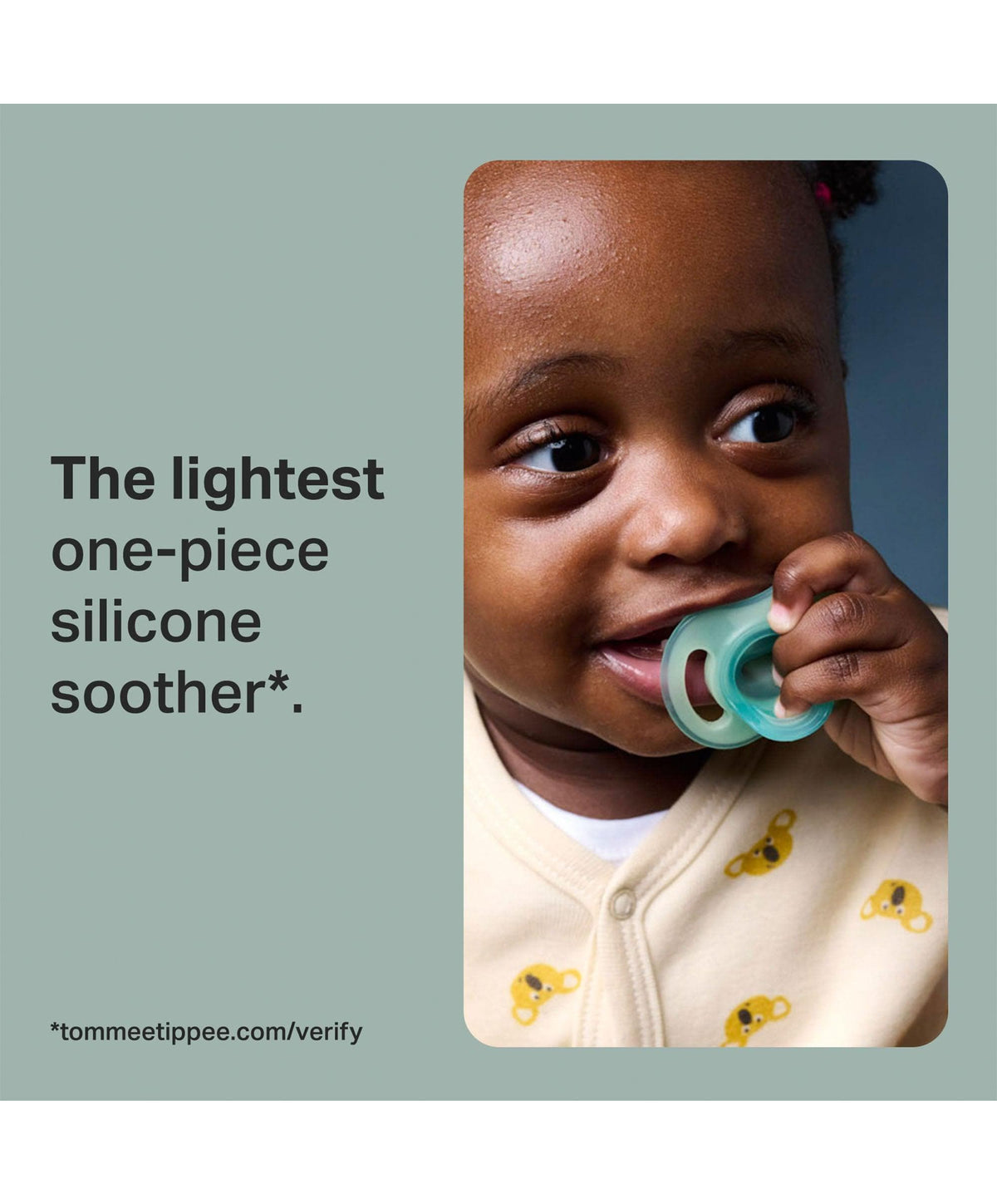 Tommee Tippee Ultra-light StayPut Night Glow Soother  0-6m  (2 Pack)