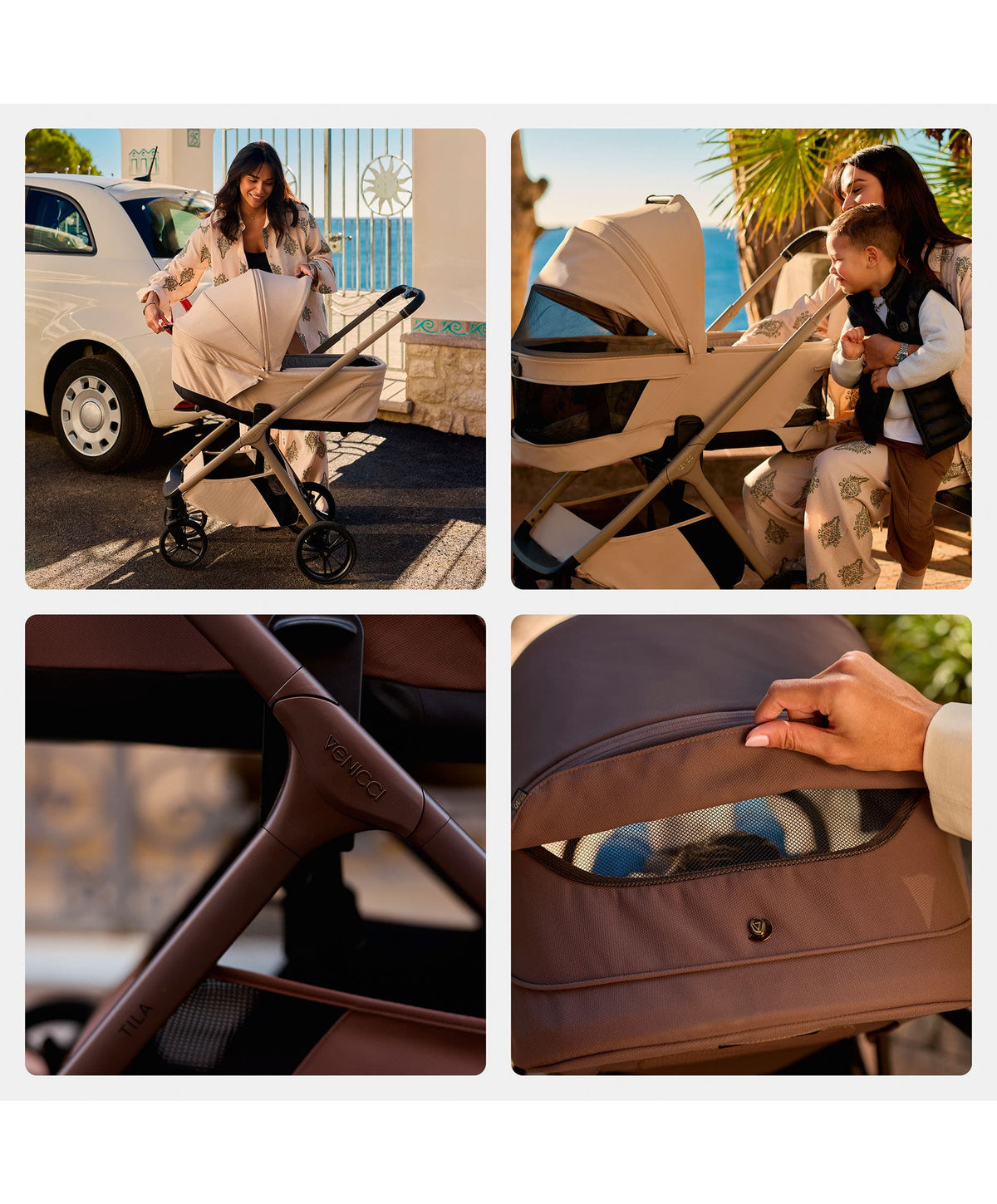 Venicci Tila Pushchair 4in1 Pushchair Bundle (13 piece) - Olive