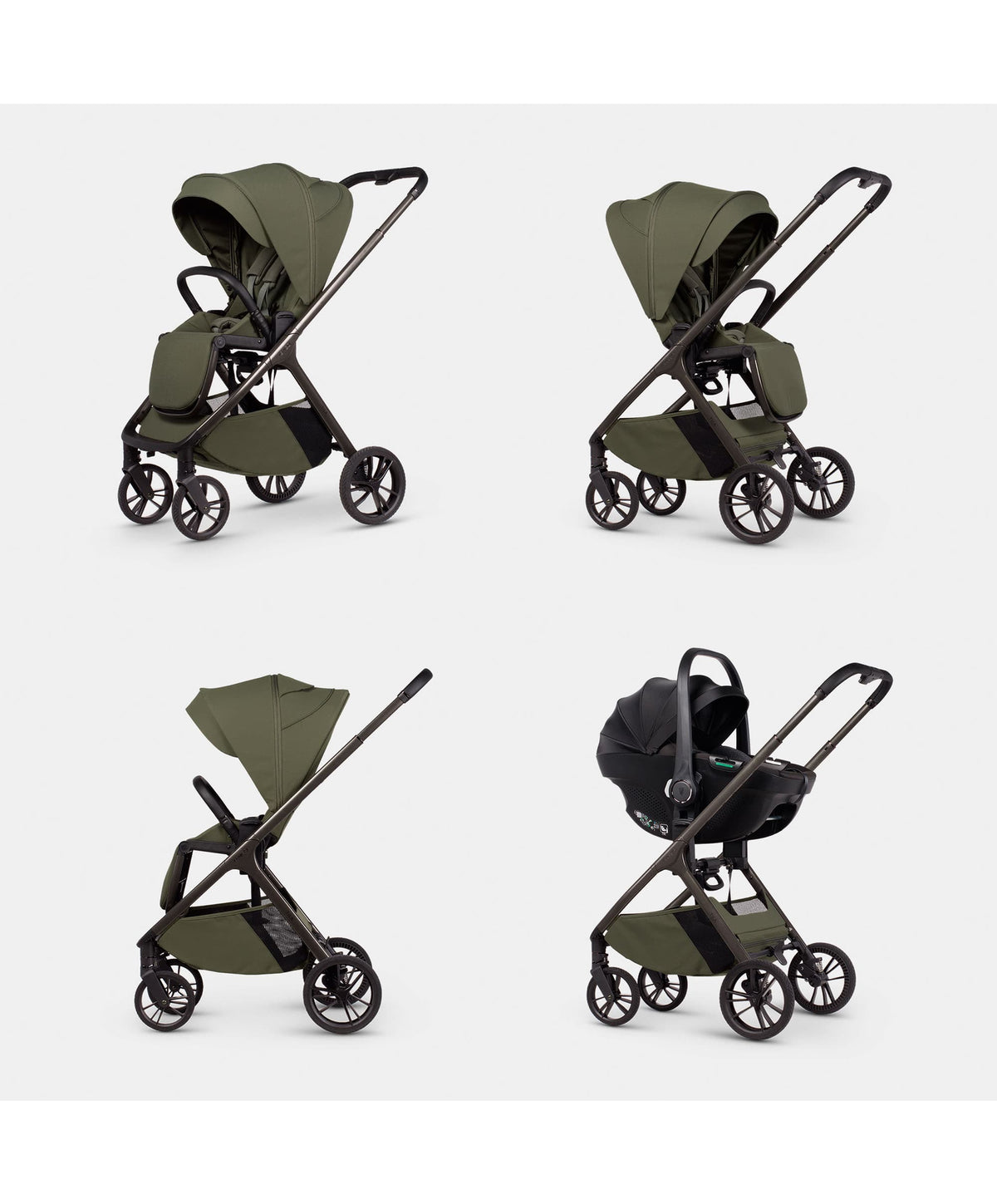 Venicci Tila Pushchair 4in1 Pushchair Bundle (13 piece) - Olive