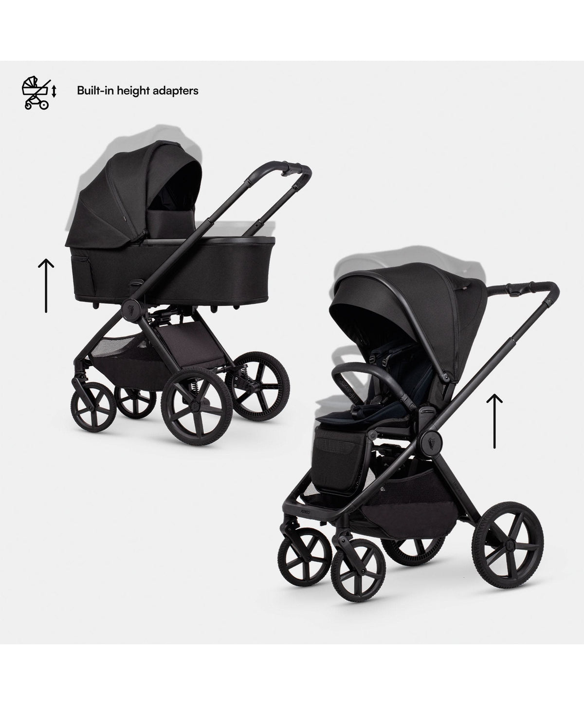 Venicci Upline3 4in1 Plus Ultimate Pushchair Bundle (16 Pieces) - Onyx